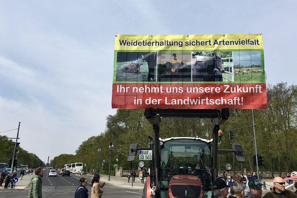 Bauernproteste Berlin. Foto: Klaus Alfs