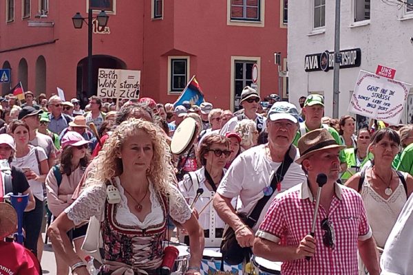 Demonstration in Erding. Foto: Daniel Langhans