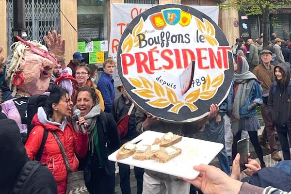 Macron als Butter. Foto: Ronja Palmer