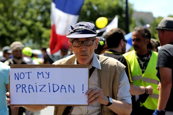 Demonstration in Paris zum Nationalfeiertag 2022 Foto: Hannes Henkelmann