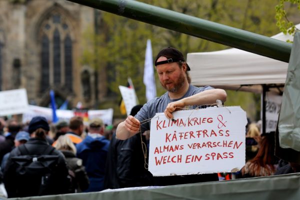 Demonstration in Magdeburg am 29. April 2023. Foto: Hannes Henkelmann